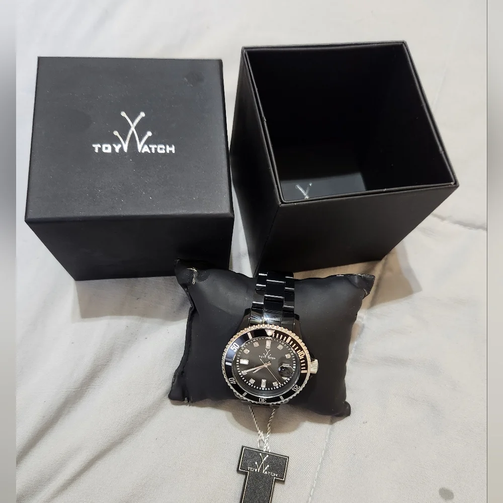 Toywatch Plastermic Fluo XL Unisex Black Watch New In Box